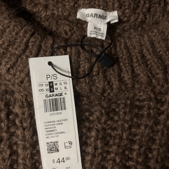 Garage Brown Knit Sweater - Picture 2 of 4